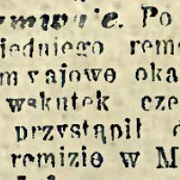 Remizy za szczupłe Remizy za szczupłe, 1904