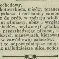 Tor samochodowy, 1911
