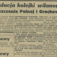 Likwidacja kolejki Likwidacja kolejki, 1935