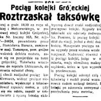 Pociąg miażdży, 1936