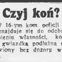 Czyj koń? Czyj koń? 1940