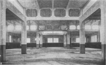 Garaż miejski, wnętrze, 1927