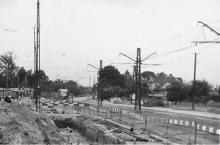 Powsińska, remont, tramwaj, 1973