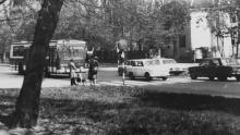 Al. Niepodległości, róg Dąbrowskiego - 197?