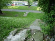 Zejście z Kujawskiej na Spacerową