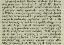 Datki na Instytut, 1838