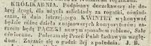 Szlichtada do Królikarni, 1839