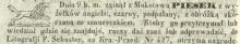 Panu Schusterowi zaginął wyżełek, 1853