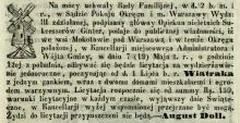 Uchwała Rady Familinej, 1860