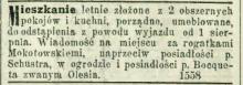 Posiadłość pana Bocquet, 1883
