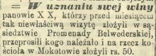 W  uznaniu swej winy, 1885