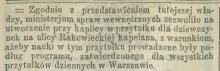 Zezwolenie na kapelana, 1902