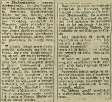 Małżenstwo z ciekawości, 1902