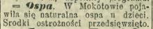 Ospa, 1904