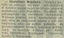 Wybieramy prąd, 1904