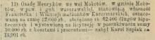 Henryków zlicytowany, 1905