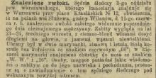 Znalezione zwłoki, 1905