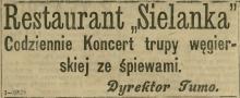 Koncert trupy węgierskiej, 1907