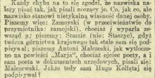Malczewskiego czy Malczeskiego? 1912