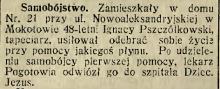 Samobójstwo tapeciarza, 1913