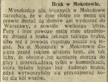 Bruk w Mokotowie, 1913