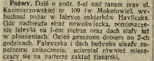 Pożar w fabryce cukierków, 1913
