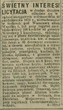 Interes na Wspólnej, 1913