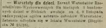Warsztaty dla dzieci, 1913