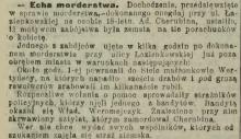 Echa morderstwa, 1913