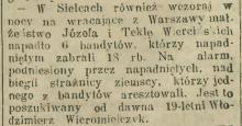 Napad na małżeństwo, 1913