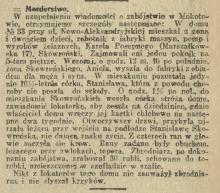 Morderstwo, 1915