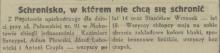 Ucieczka bez czapek, 1923
