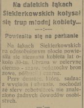 Na dalekich łąkach, 1923