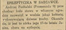 Epileptyczka w sadzawce. 1925