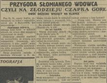 Przygoda słomianego, 1925