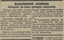 Moko cowboys, 1926