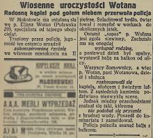 Wiosenne uroczystości, 1926