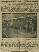 Benzynowanie kolejki, 1926