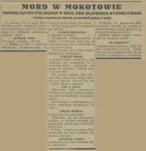Mord na Puławskiej, 1926