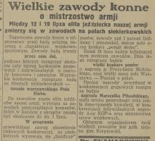 Zawody na Siekierkach, 1926