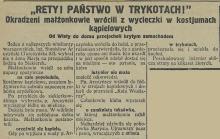 Przygoda na Siekierkach, 1926