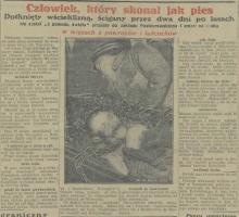 Dotknięty wścieklizną, 1927