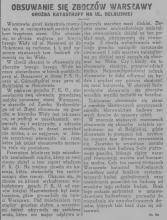 Obsuwanie się zboczów, 1927