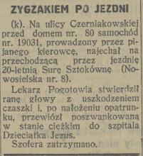 Zygzakiem, 1927