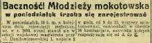 Pobór, 1927