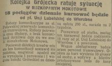Kolejka ratuje, 1927