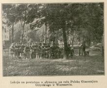 Lekcja na powietrzu, Gimnazju Gizyckiego, 1928