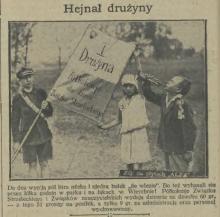 Hejnał drużyny. Park Giżyckiego. 1928