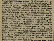 Porażenie prądem, 1928