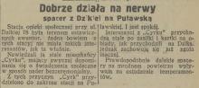 Spacer na nerwy, 1929